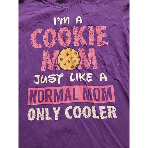 Girl Scouts Shirt Ladies Size Large Short Sleeve Top Tee Tshirt I'm A Cookie Mom - Picture 2 of 6